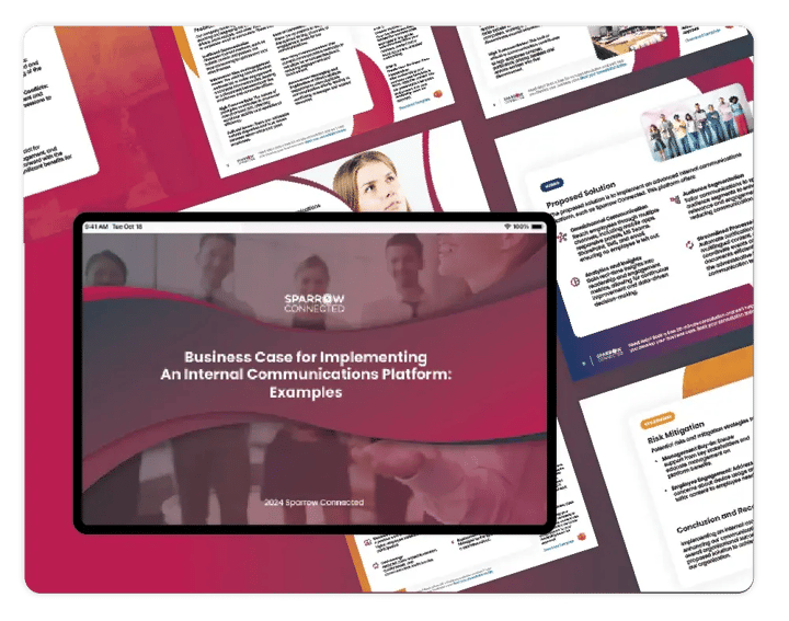 Business Case for Implementing an Internal Communications Platform - Examples