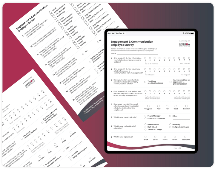 Interactive Employee Engagement and Communication Survey