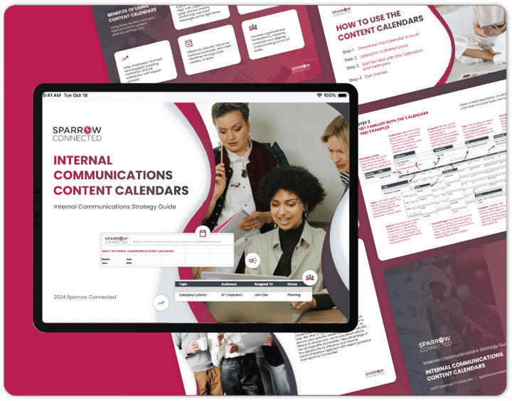 Daily & Monthly Internal Communications Content Calendars